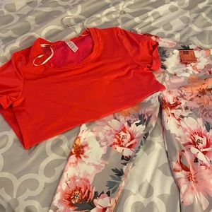 Work out top and pants